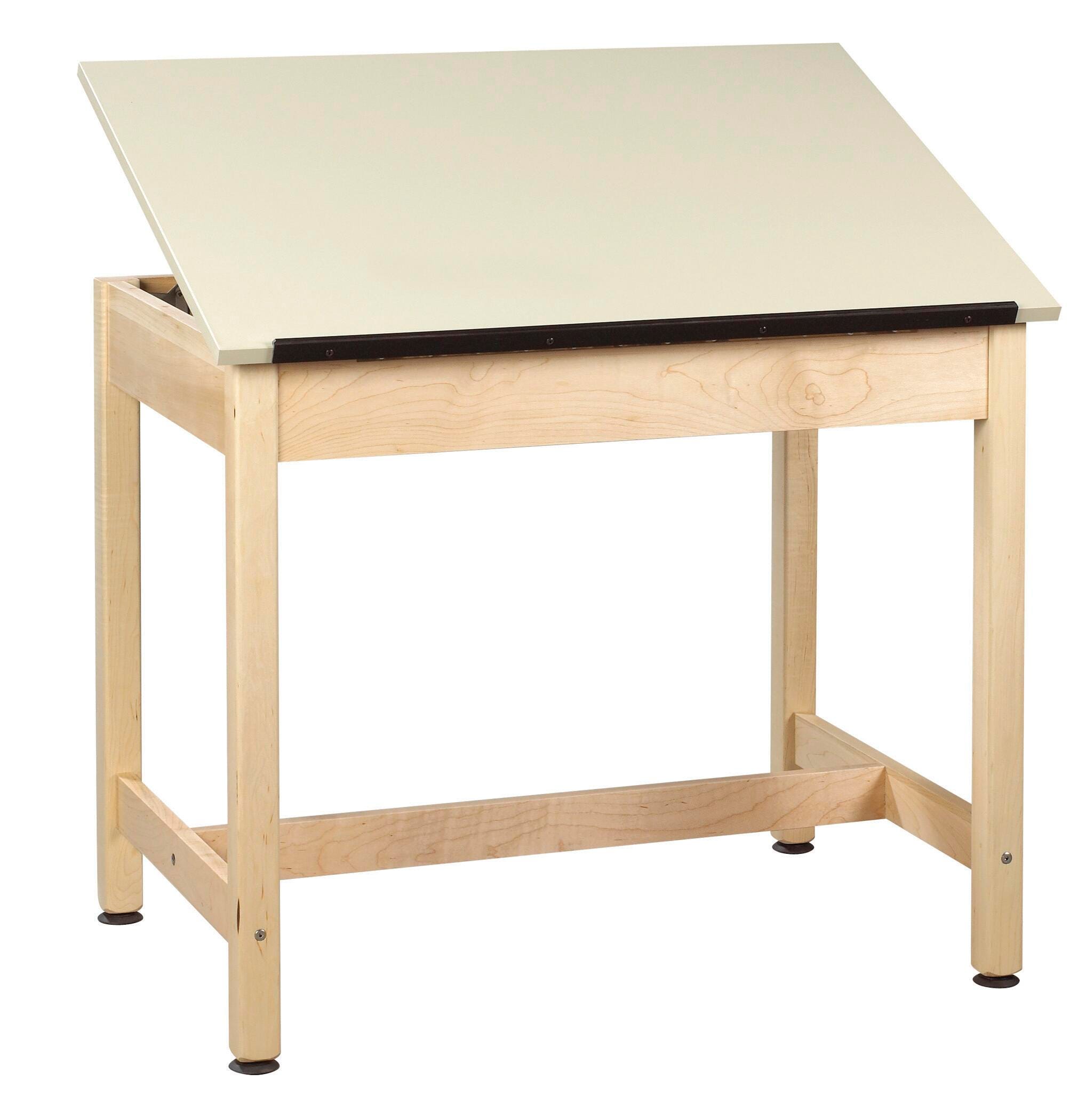 Diversified Woodcrafts Drafting Table, 42 x 30 x 39-3/4 Inches, Almond Colored Plastic Laminate Top, Item Number 599195